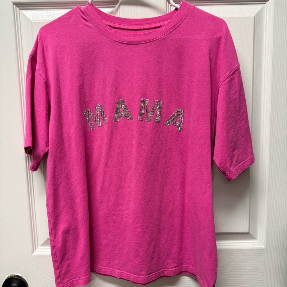 Pink Kids Shirt with Glitter Letters